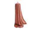 Baby canopy over crib curtain tent tipi hanging dark pink 4