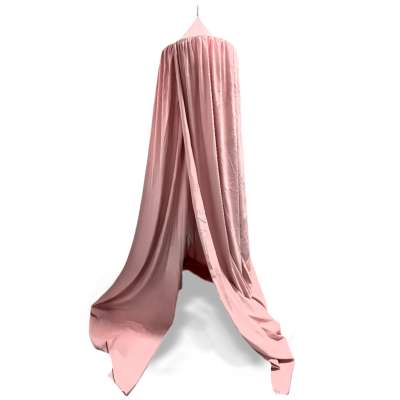 Baby canopy over crib curtain tent tipi hanging light pink
