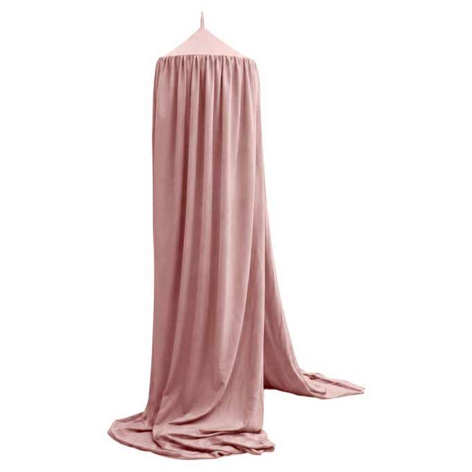 Baby canopy over crib curtain tent tipi hanging light pink