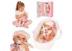 Baby doll baby with carrier mascot rabbit pink 1