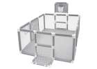 Baby playpen soccer goal children's playground 120x180cm 2