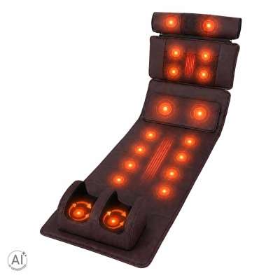 Back massager massage mat with remote control Shiatsu heating leg massage