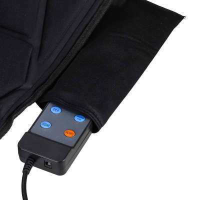Back massager vibrating massage mat with remote control 16 massage points