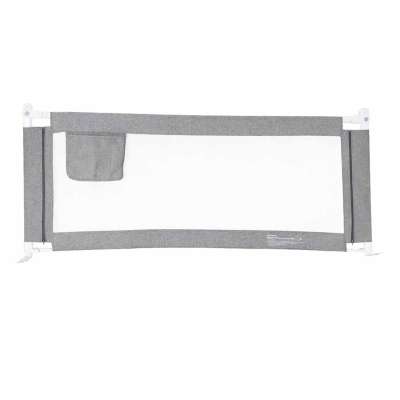 Bed railing safety locking guard rail 140cm grey