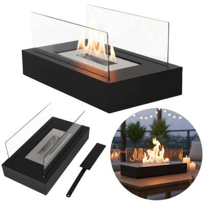Biofuel stove freestanding tabletop fireplace for smokeless rectangular