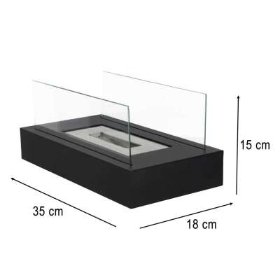 Biofuel stove freestanding tabletop fireplace for smokeless rectangular