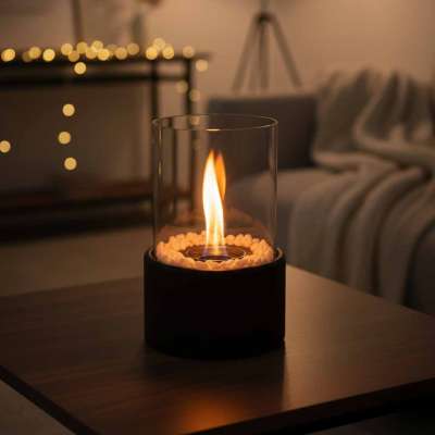 Biofuel stove freestanding tabletop fireplace for smokeless vertical