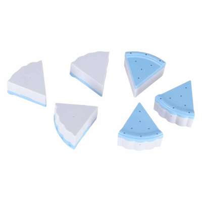 Birthday cake three-story velcro cutting cake music light 117 pieces blue