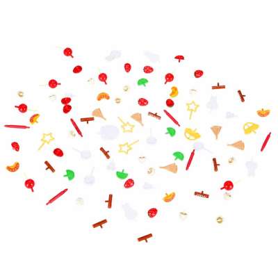 Birthday cake three-story velcro cutting cake music light 117 pieces blue
