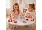 Birthday cake three-story velcro cutting cake music light 117 pieces blue 7
