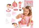 Birthday cake three tier velcro cutting cake music light 117 pieces pink 1
