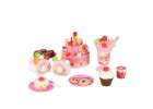 Birthday cake three tier velcro cutting cake music light 117 pieces pink 9