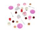 Birthday cake three tier velcro cutting cake music light 117 pieces pink 11