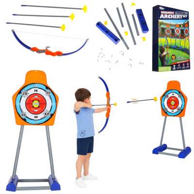 Children's bow arrows moving target archery shooting set