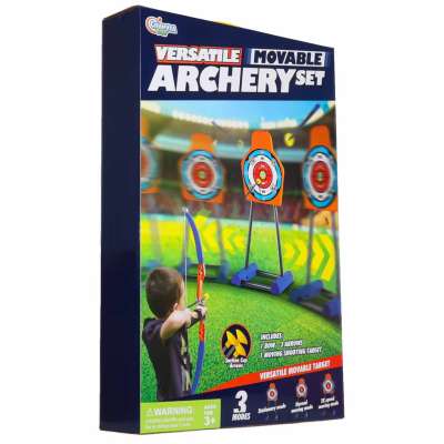 Children's bow arrows moving target archery shooting set