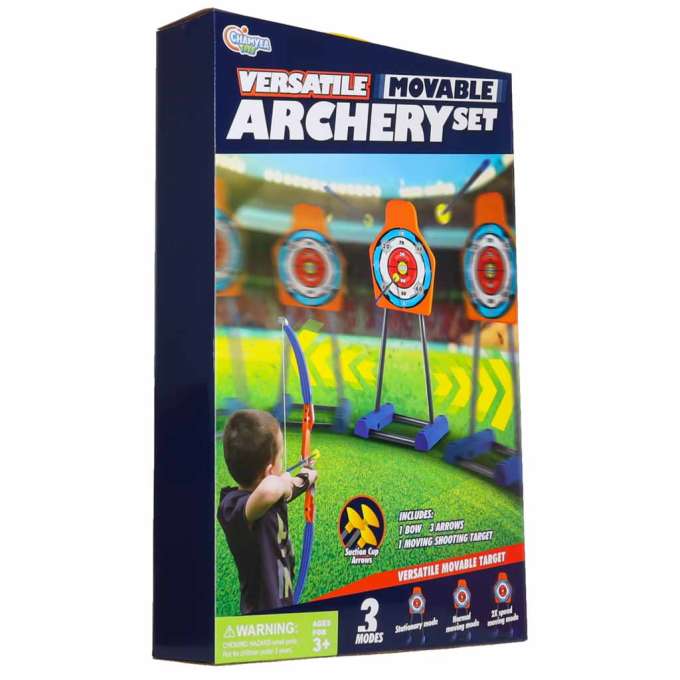 Children's bow arrows moving target archery shooting set