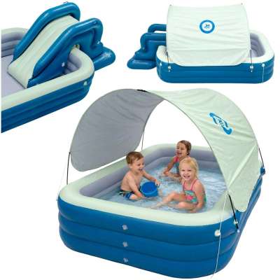 Children's garden pool inflatable slide canopy 260cm
