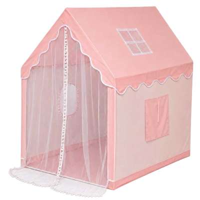Children's play tent foldable orange for the kids' room