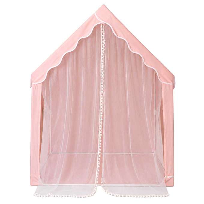 Children's play tent foldable orange for the kids' room