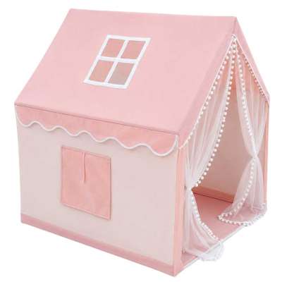 Children's play tent foldable orange for the kids' room