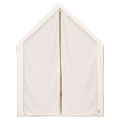 Children's play tent foldable yellow with stripes for the kids' room