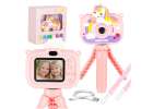 Digital camera for kids on tripod unicorn pink 1