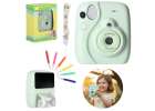 Digital instant camera 16x 128GB cartridges markers green 1