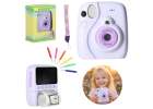 Digital instant camera 16x 128GB cartridges markers purple 1