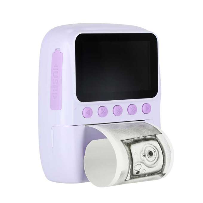 Digital instant camera 16x 128GB cartridges markers purple