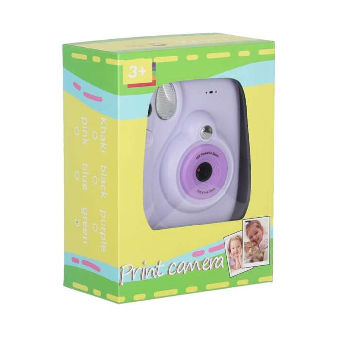 Digital instant camera 16x 128GB cartridges markers purple