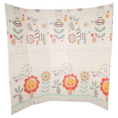 Educational double-sided foldable foam mat 180x200cm animals pattern
