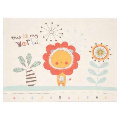 Educational double-sided foldable foam mat 180x200cm animals pattern