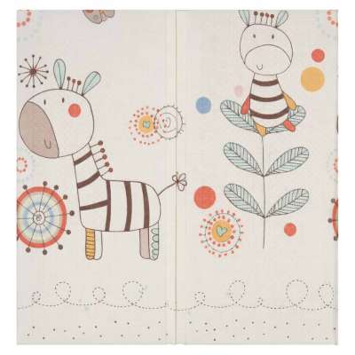 Educational double-sided foldable foam mat 180x200cm animals pattern