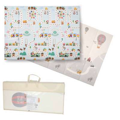Educational foam mat double-sided foldable 150x200cm balloons street