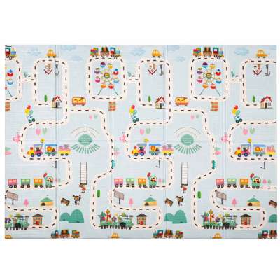 Educational foam mat double-sided foldable 150x200cm balloons street