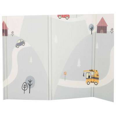 Educational foam mat double-sided foldable 150x200cm balloons street