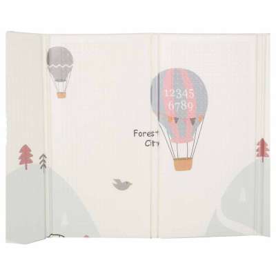 Educational foam mat double-sided foldable 150x200cm balloons street