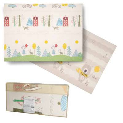 Educational foam mat double-sided foldable 150x200cm teddy bear trees