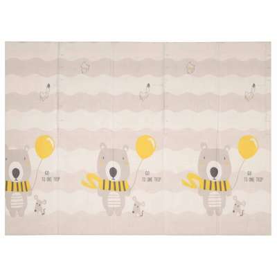 Educational foam mat double-sided foldable 150x200cm teddy bear trees