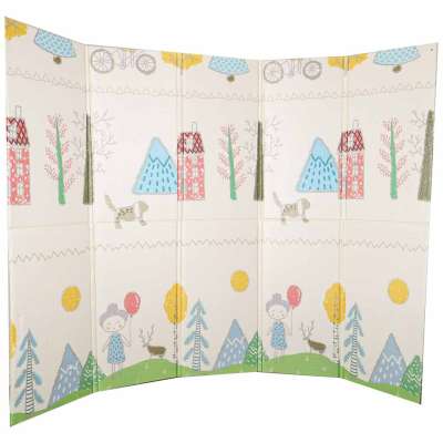 Educational foam mat double-sided foldable 150x200cm teddy bear trees