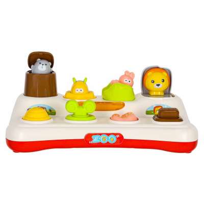 Educational pop-up toy animals lights sound