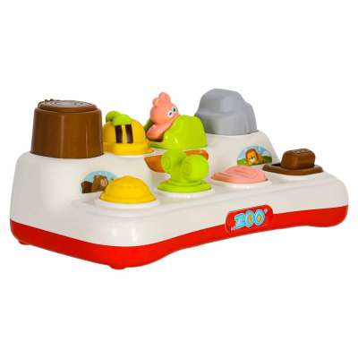Educational pop-up toy animals lights sound