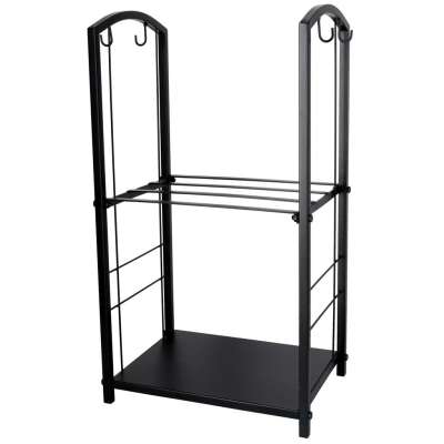 Firewood rack metal shelf fireplace accessories