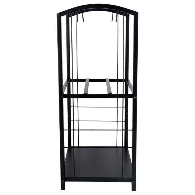 Firewood rack metal shelf fireplace accessories
