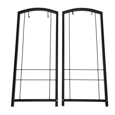 Firewood rack metal shelf fireplace accessories