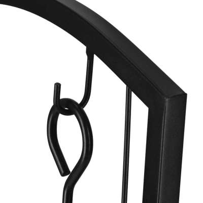 Firewood rack metal shelf fireplace accessories