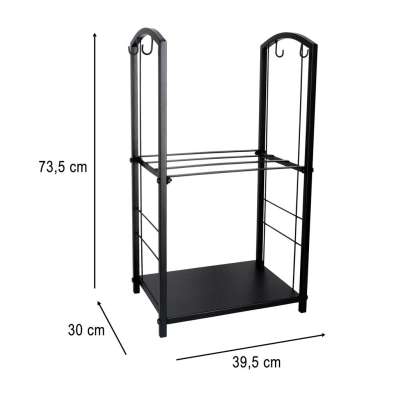 Firewood rack metal shelf fireplace accessories