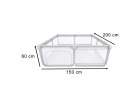 Foldable playpen dry pool children's playground 150x200cm 8