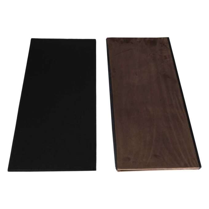 Foldable velour ottoman with under-seat storage 76x38x38 cm brown