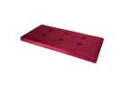 Foldable velour ottoman with under-seat storage 76x38x38 cm burgundy 9
